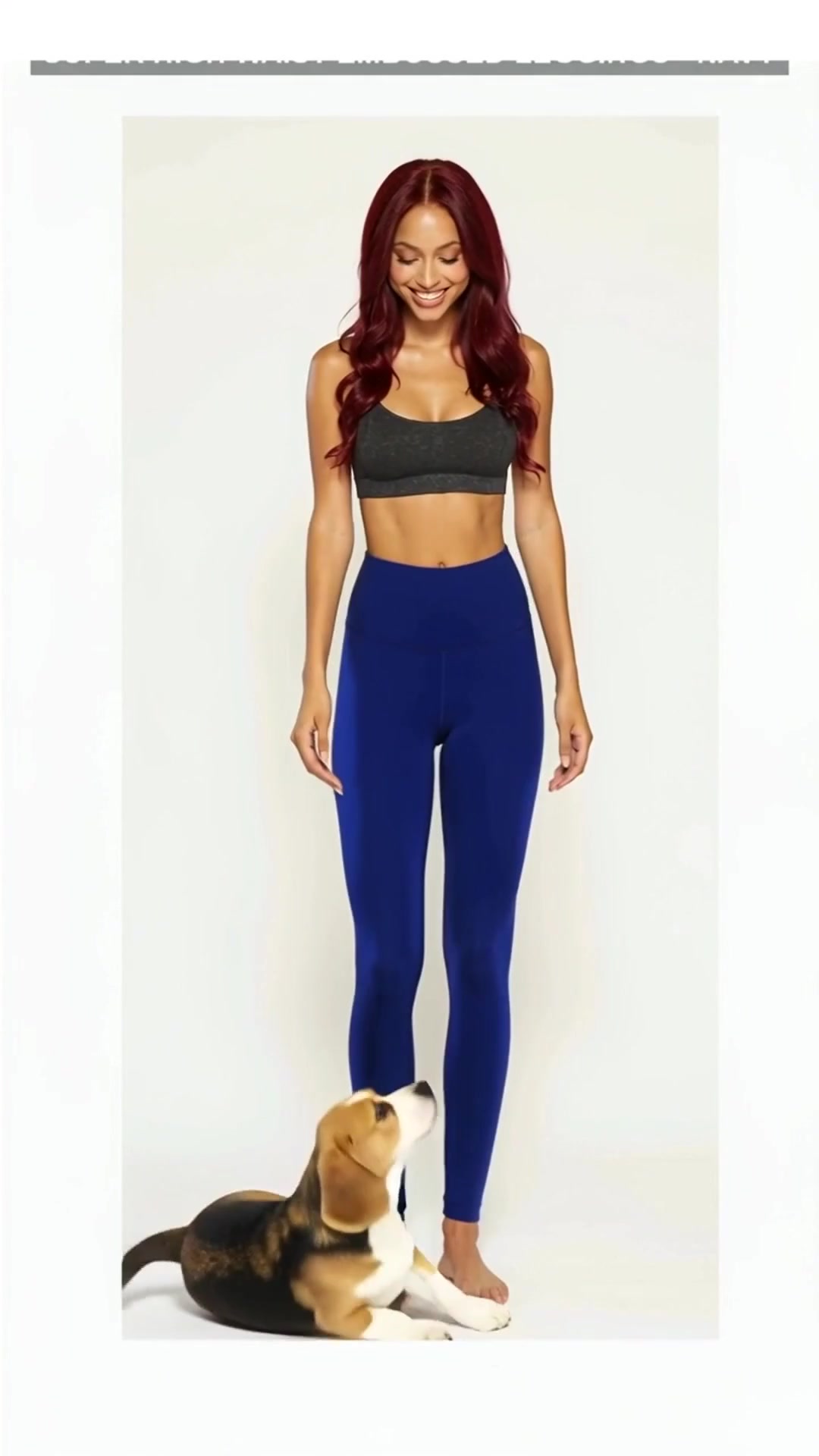 High-Waist Leggings in Bwwb009 Navy β The Puppy Mom Fit style look